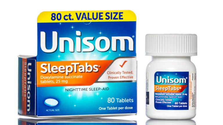 Unisom SleepTabs, an OTC sleep aid